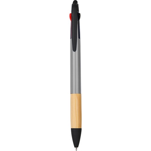 3 COLORS TOUCH SCREEN BALLPOINT PEN IN PLASTIC AND BAMBOO