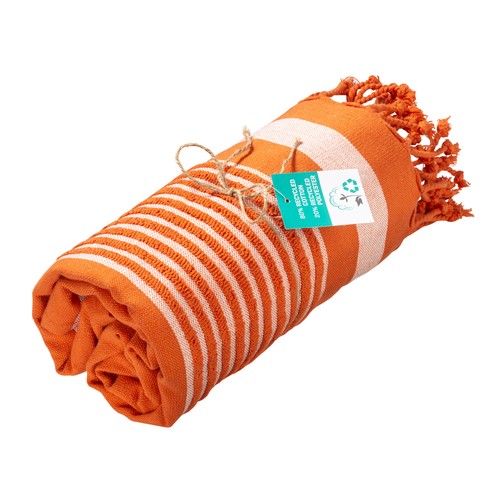350 g/m2 recycled cotton beach towel/pareo