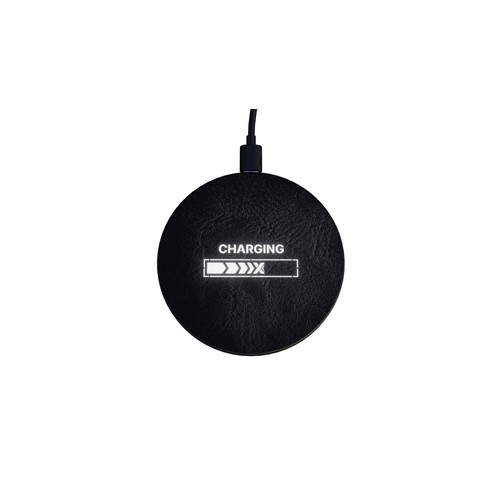 15W leather wireless base