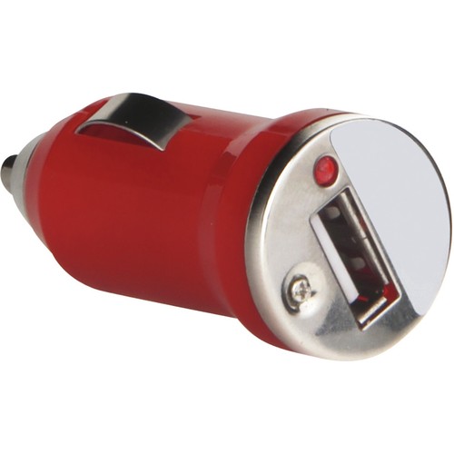 CARGADOR DE COCHE EN PLÁSTICO Y METAL