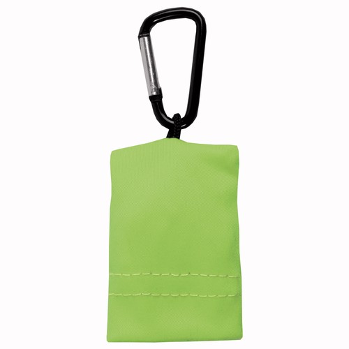 Snap hook keychain with foldable polyester microfibre screen/lens cleaning cloth
