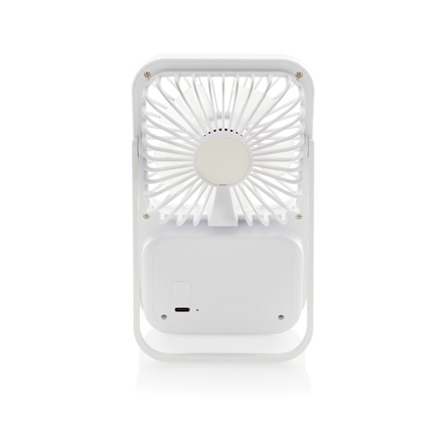 Aervina RCS recycled plastic re-chargeable desk fan