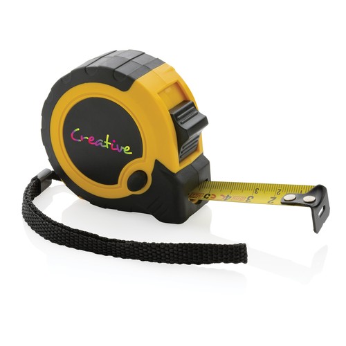Mètre 5M/19mm en plastique recyclé RCS avec bouton d'arrêt