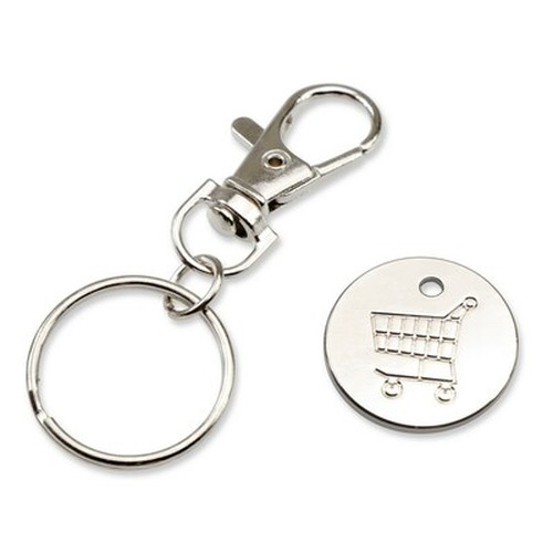 Keyring with shopping cart coin | Lill