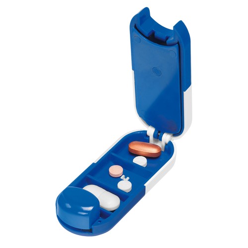 Pill box shaped as a pill