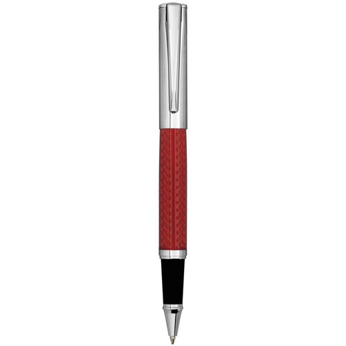 CHROMED ROLLER PEN RED