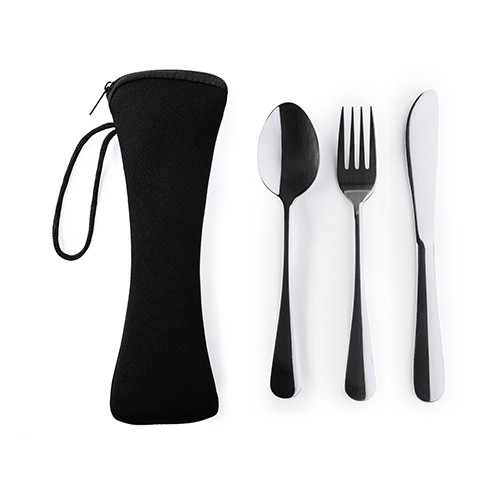 Cutlery set in pouch  Aglaia