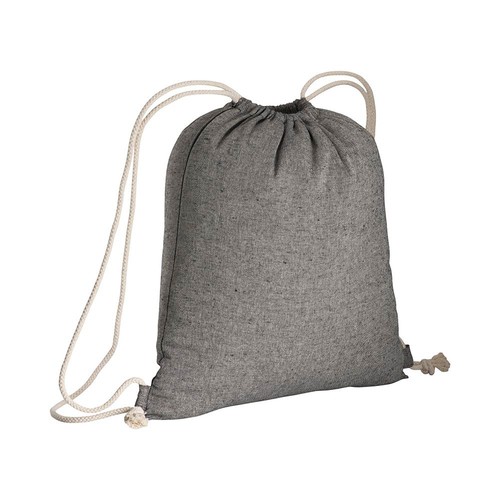 150g/m2 recycled cotton drawstring backpack