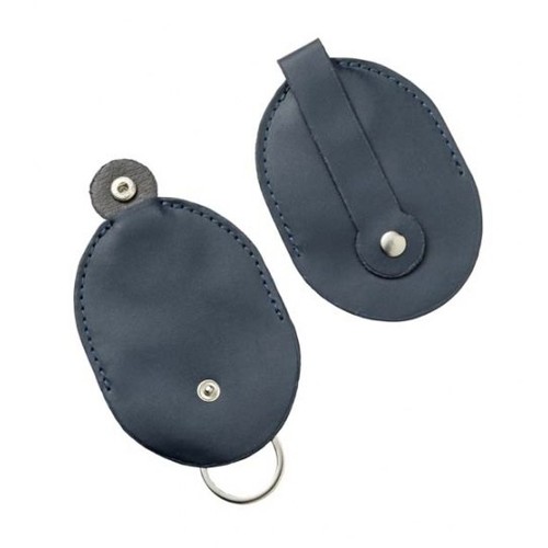 BLUE LEATHER BELT KEYCHAIN