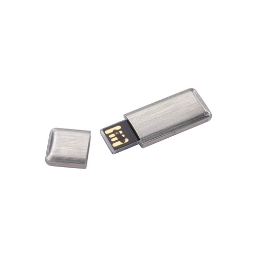 Chiavetta Usb, in metallo e con luce bianca 4GB