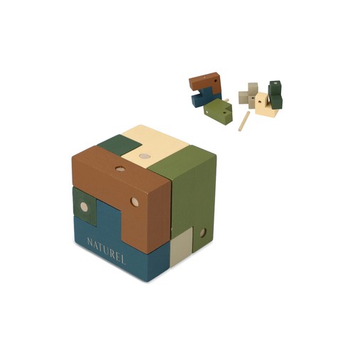 InSideOut Wooden Cube think iq puzzle