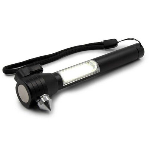 Emergency torch 1 LED COB, seat belt cutter, safety hammer | Flint