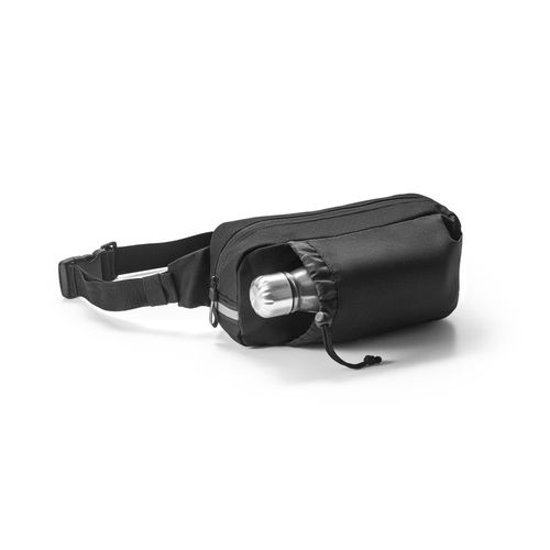 DELFOS POUCH. 300D gerecycled polyester en 600D gerecycled polyester heuptas met reflecterende elementen