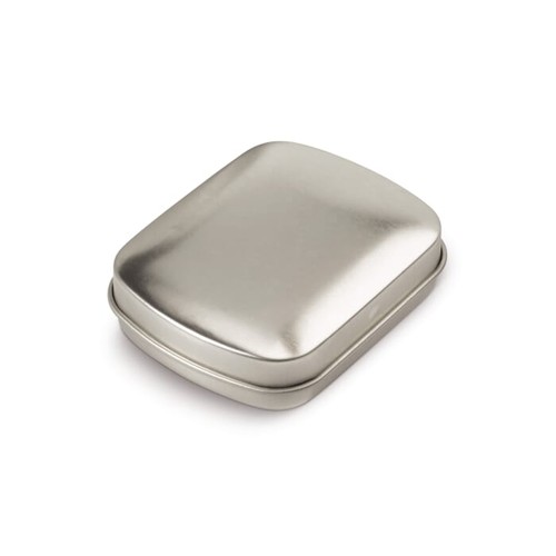 Caja cuadrada de caramelos de menta