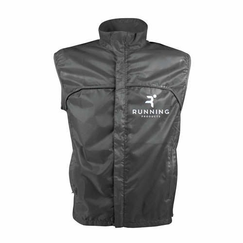 Gilet de haute visibilité en polyester avec filet aéré sur le dos de couleur fluo avec ban