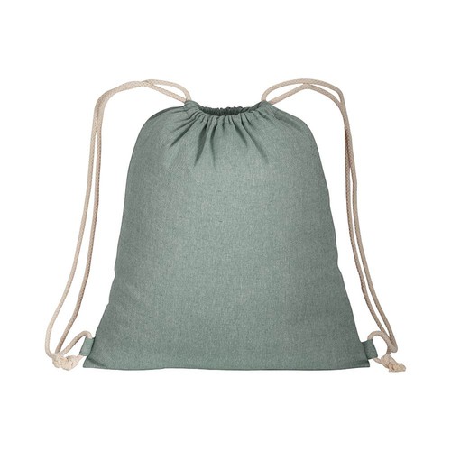 150g/m2 recycled cotton drawstring backpack