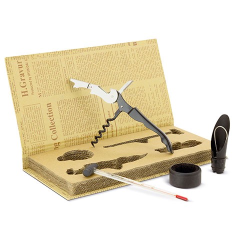 doos met wijnaccessoires