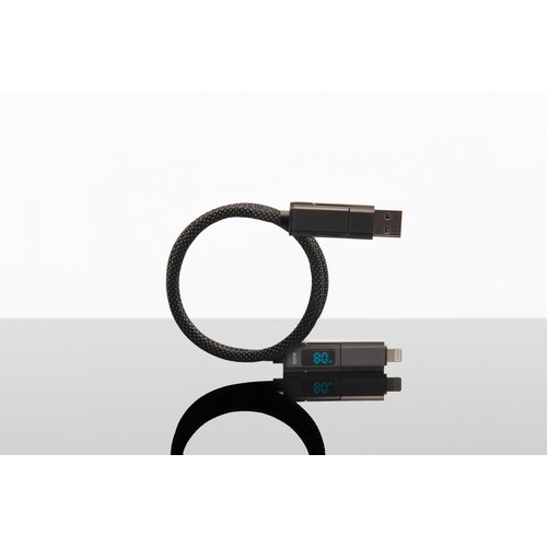 100W Display ultra fast charge magnetic cable