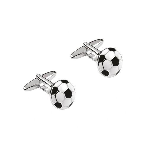 CUFFLINKS FOOTBALL d 14 h 5 mm -NO BOX
