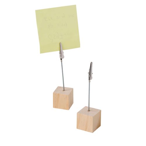 Soporte de madera con pinza Malia