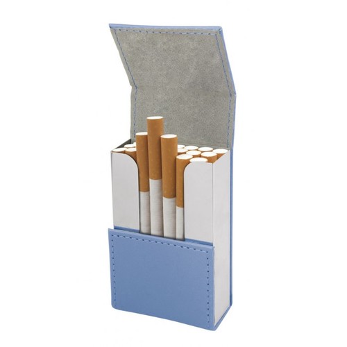 POCKET CIGARETTES CASE PU SKY BLUE