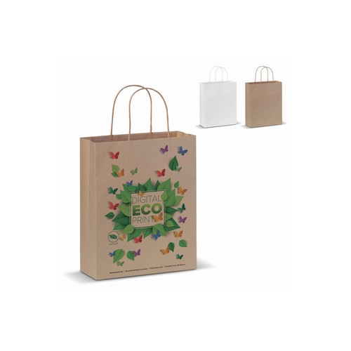 Bolsa de papel kraft 90g/m² 22x10x31cm