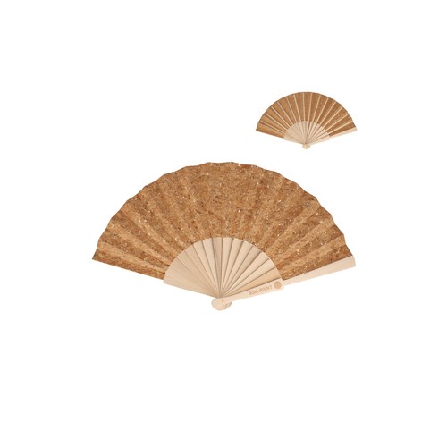 Wachlarz ręczny drewno i korek