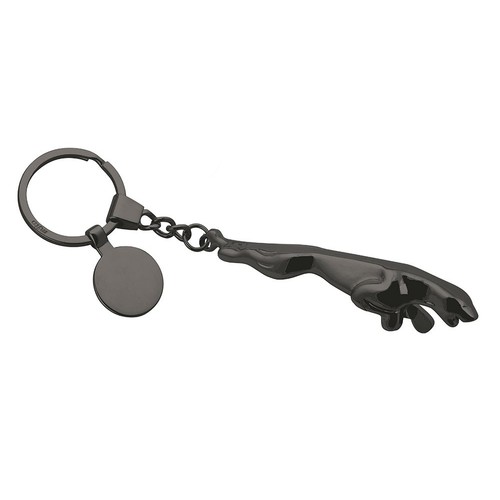 BURNISHED JAGUAR KEY RING WITH TOKEN