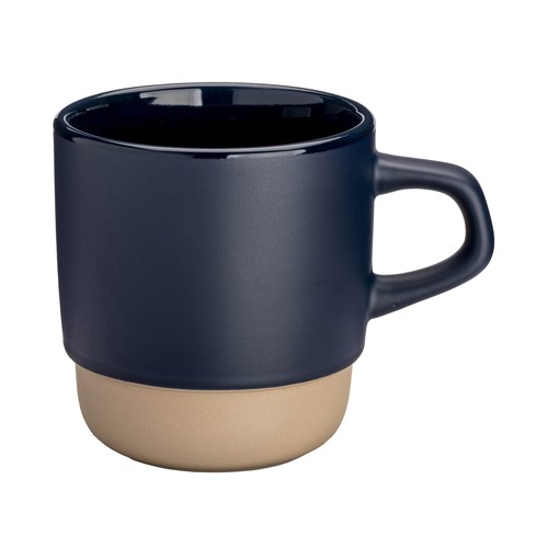320 ml ceramic mug. Stackable. With matte exterior and glossy interior