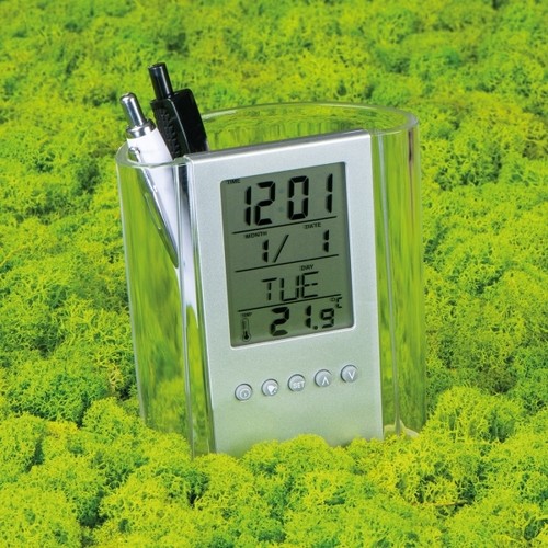 Acrylic desk pen holder MADRID