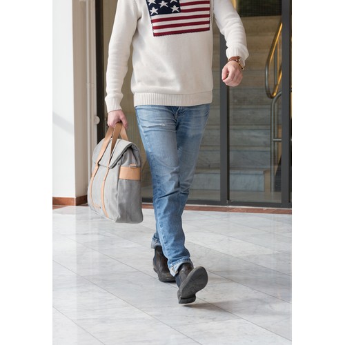 Canvas laptop tas PVC vrij