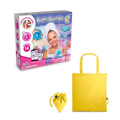 Bath Bombs Kit V. Juguete educativo suministrado con una bolsa de regalo plegable de 190T