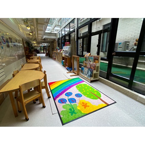 Bedrukte deurmatten voor scholen, kleuterscholen, onderwijsinstellingen