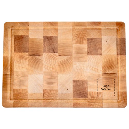 Hakblok met handvaten beuken 36x26 cm