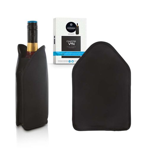 Bottle cooler with freezable gel