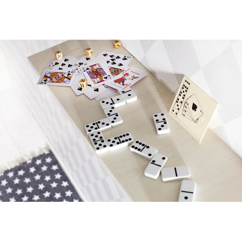 Caja de madera con naipes y dados Myriam