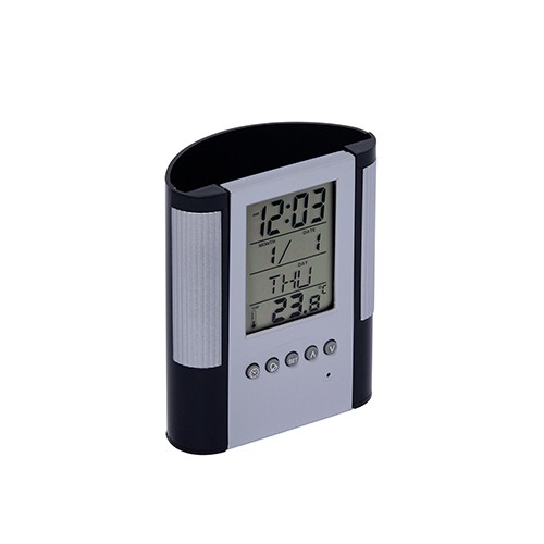 Porta bolígrafos con reloj Flori