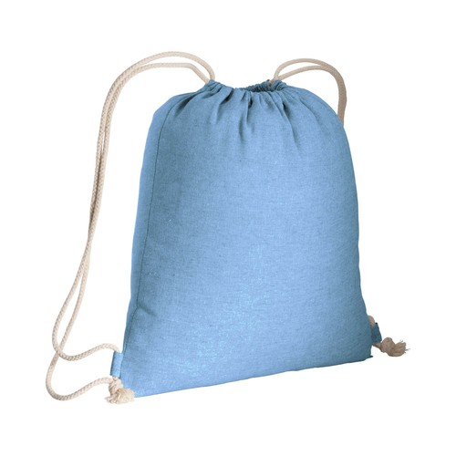 150g/m2 recycled cotton drawstring backpack