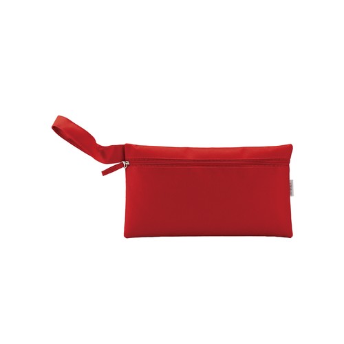 Recycled polyester R-PET document holder with zipper closure and practical handle