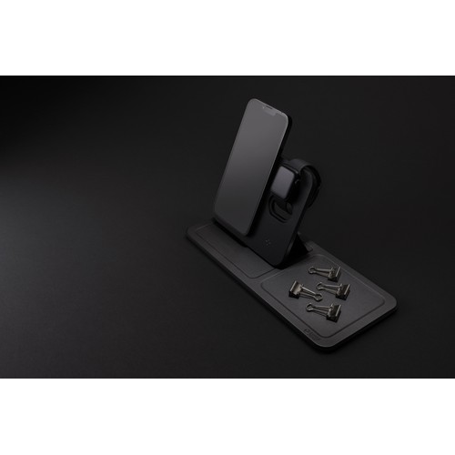Bandeja cargador inalámbrico Swiss Peak 3 en 1 RCS  PU