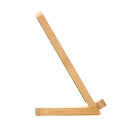 B'RIGHT chargeur sans fil en bambou 10W, support pour téléphone | Wilder