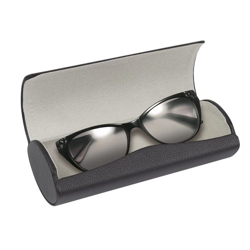 GLASSES CASE BLACK - GREY INSIDE