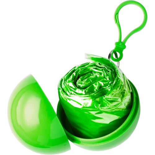 Etui boule contenant un poncho Pippa