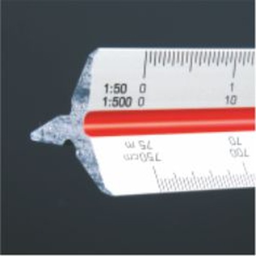 Alu-three-sided ruler