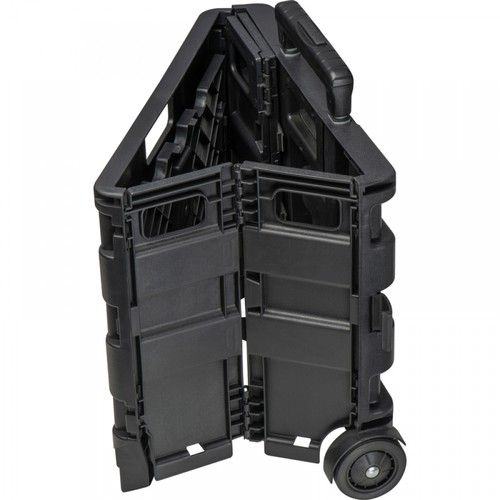 Folding shopping trolley