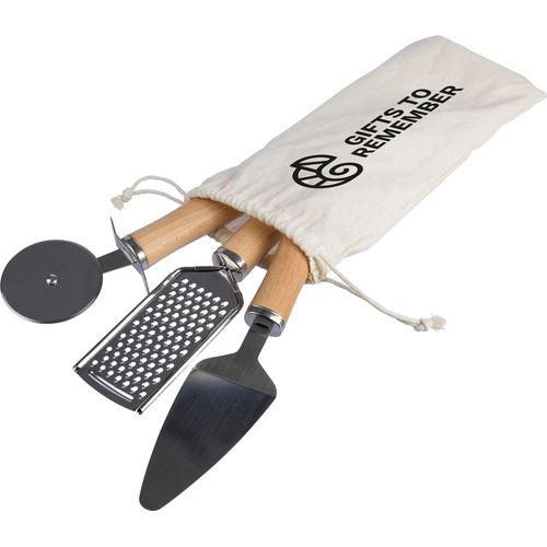 Metal and wooden kitchen tool set Sylvan