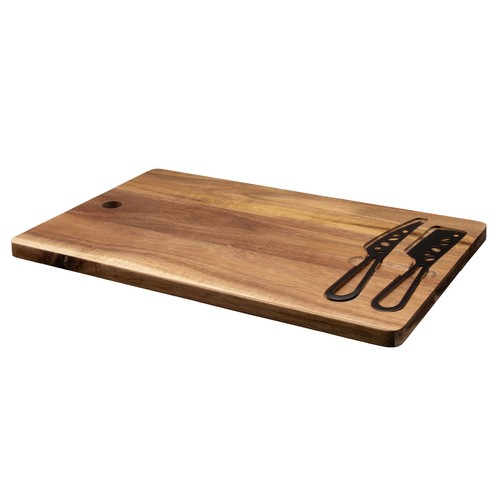 Cheese board and knives set FSC® 100% acacia