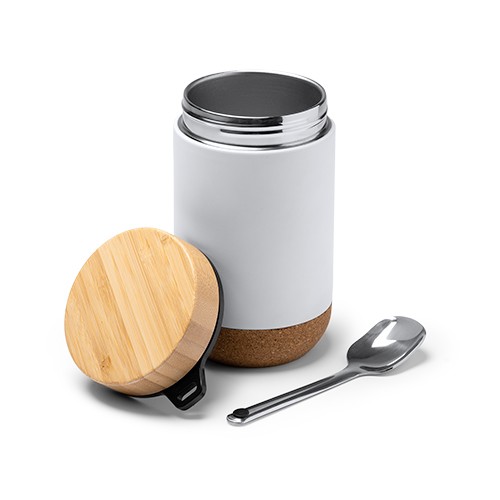 Multi-purpose thermos container for food. Bamboo l Evaldo