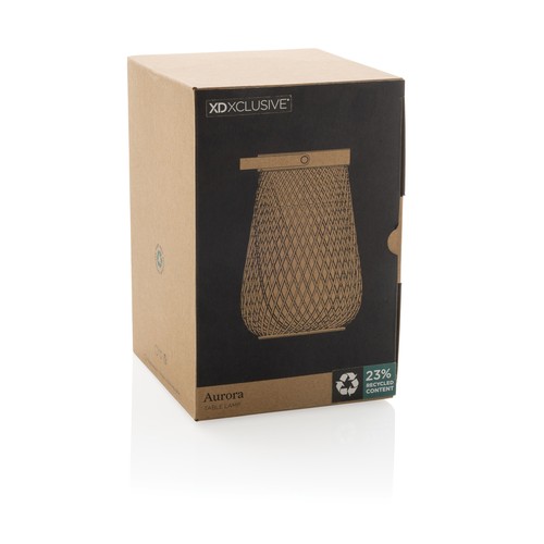 Lámpara de mesa Aurora recargable USB plástico reciclado RCS