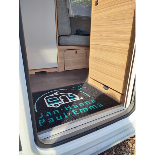 Bedrukte deurmatten voor caravans, campers en caravans